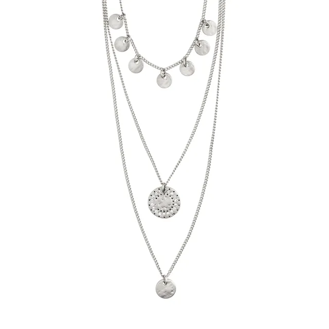 pilgrim-arden-3-in-1-kristall-halskette-silber-plated-layer-kette image 1