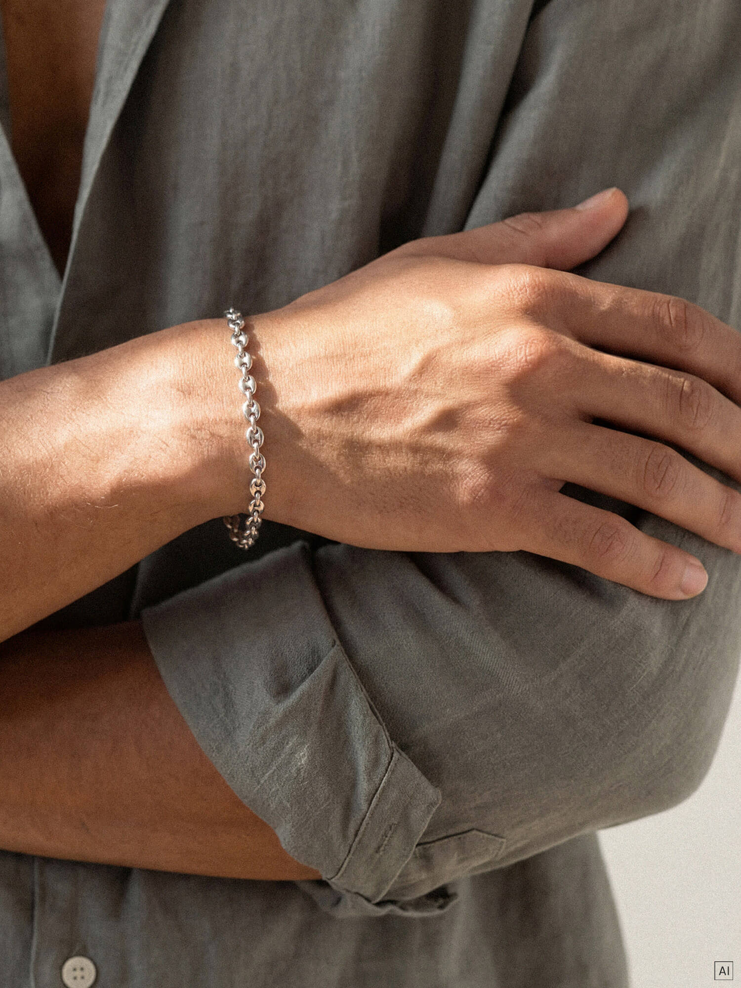 purelei-atlas-armband-schiffsankerkette-19-21-cm image 2