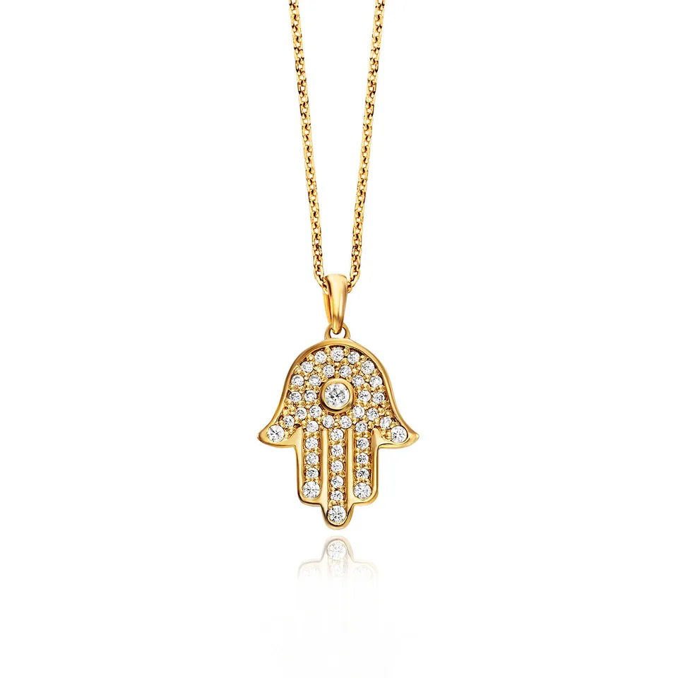julie-julsen-fatimas-hand-kette-mit-anh-nger-vergoldet-mit-43-zirkonia image 1
