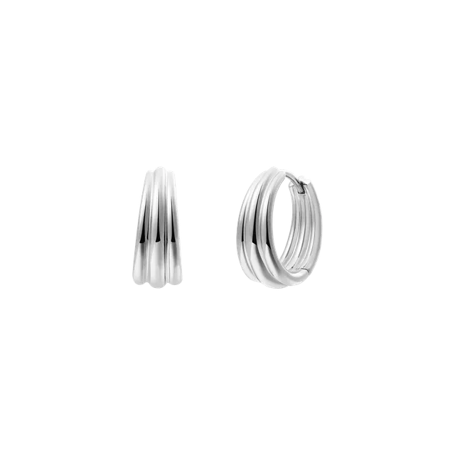 xenox-nautic-ohrringe-creolen-925er-sterlingsilber-rhodiniert-strukturiert image 1