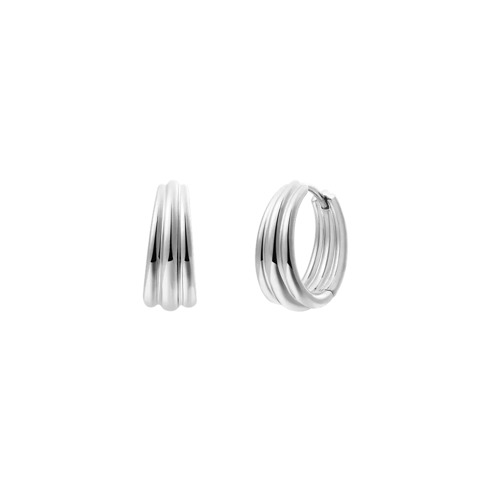 xenox-nautic-ohrringe-creolen-925er-sterlingsilber-rhodiniert-strukturiert image 1