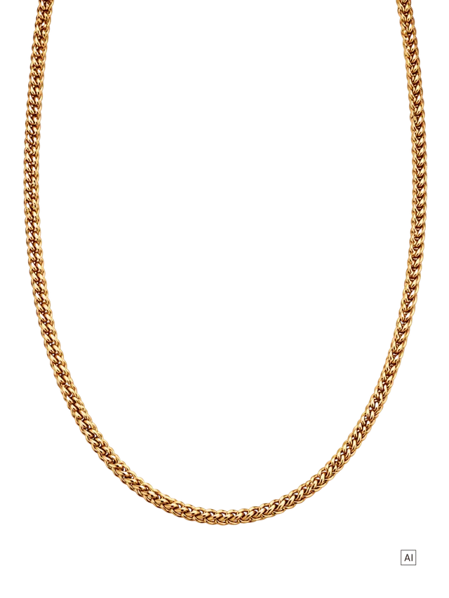 purelei-chevron-kette-unisex-kette-50-55-cm-mit-chevron-flechtung image 1