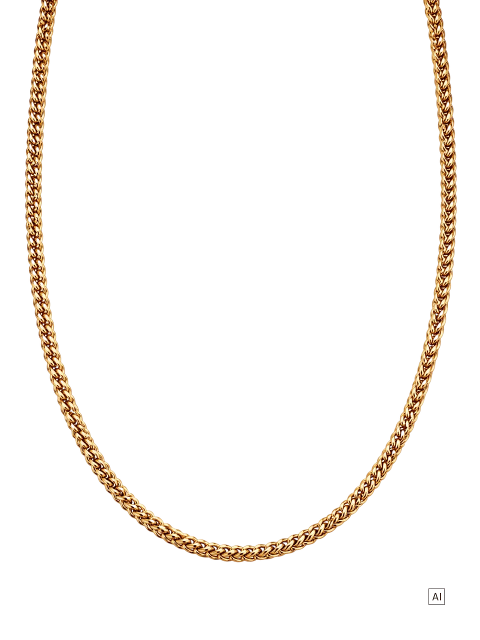 purelei-chevron-kette-unisex-kette-50-55-cm-mit-chevron-flechtung image 1