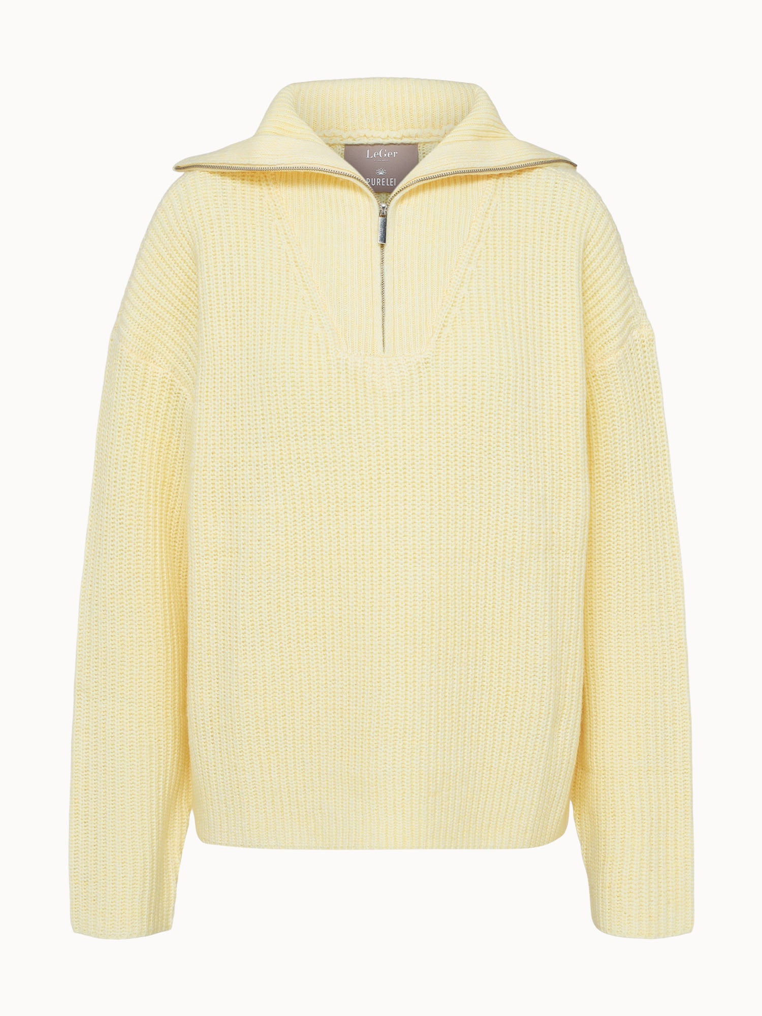 purelei-x-leger-lea-pullover-half-zip-pullover-mit-stehkragen-im-loose-fit image 1