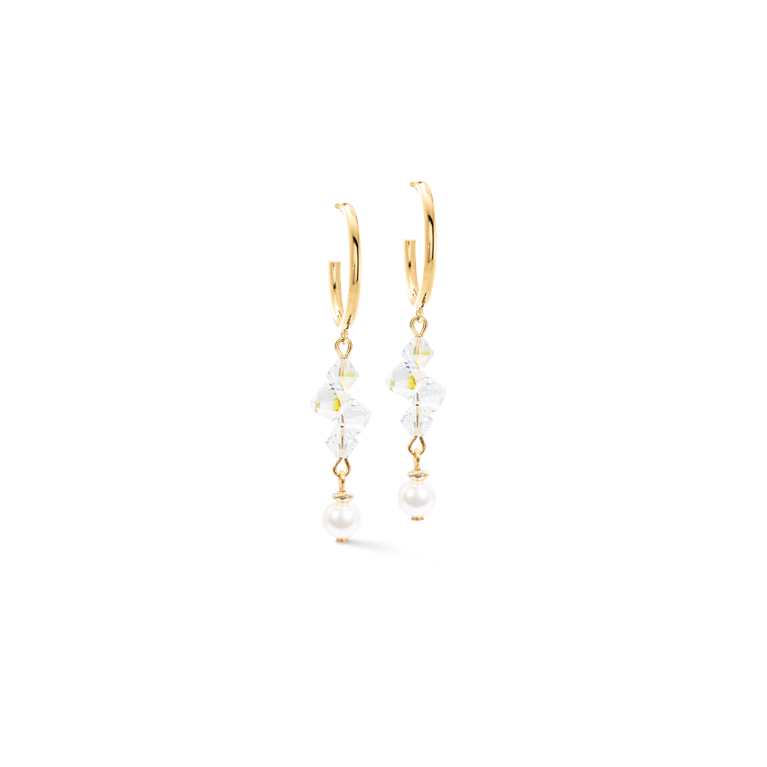 coeur-de-lion-creolen-dancing-crystals-fusion-gold-5-cm image 1