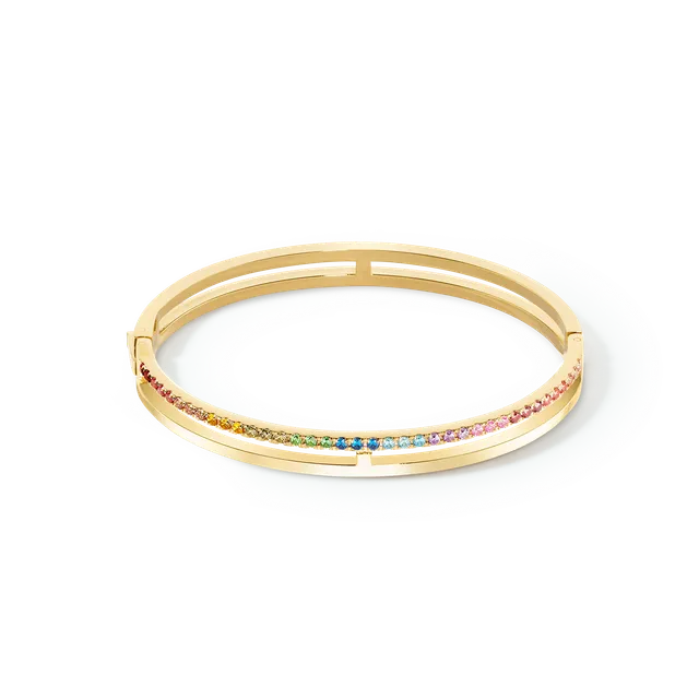 coeur-de-lion-eternal-unity-armreif-gold-rainbow-zirkonia image 1