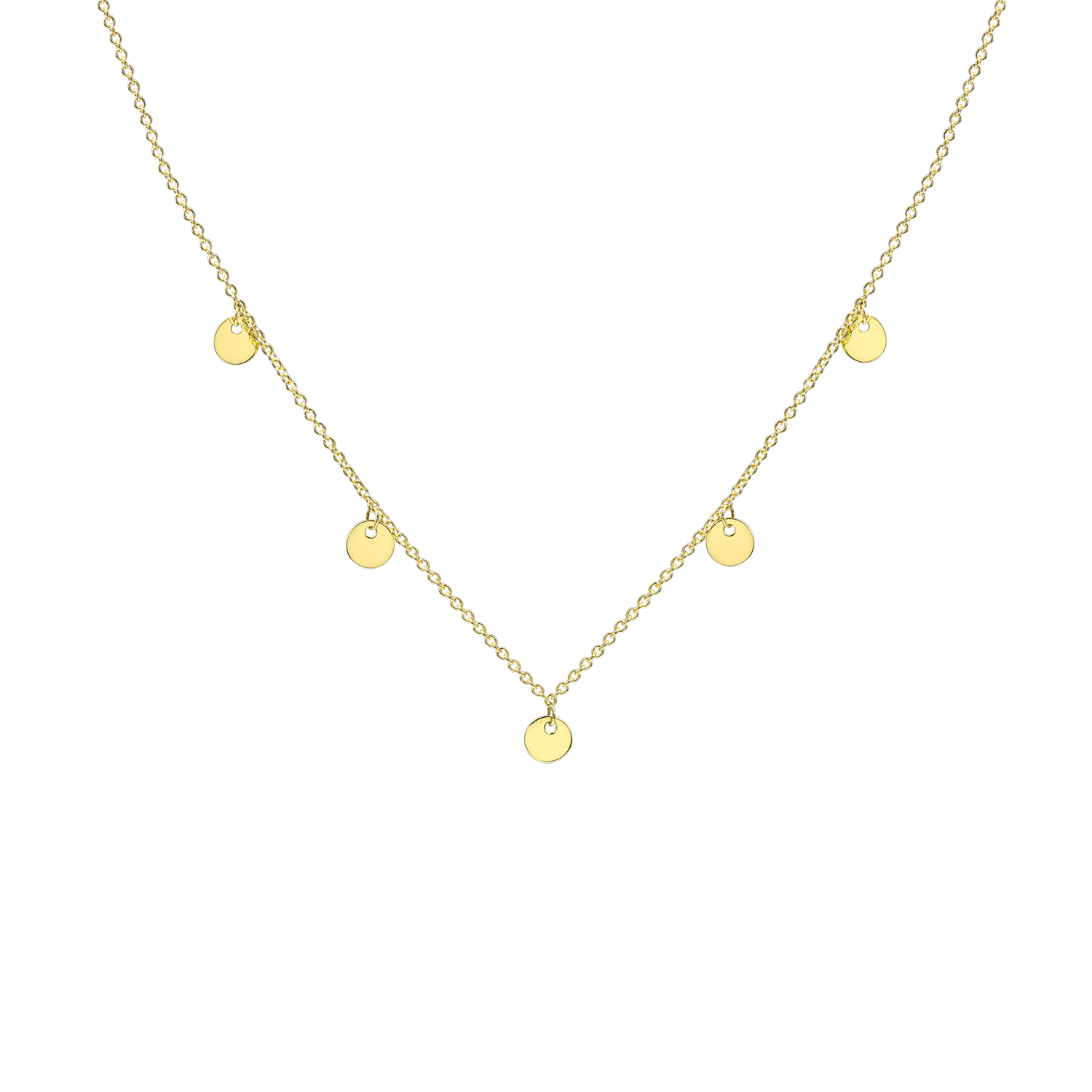 xenox-fine-halskette-585-gelbgold-pl-ttchen image 1