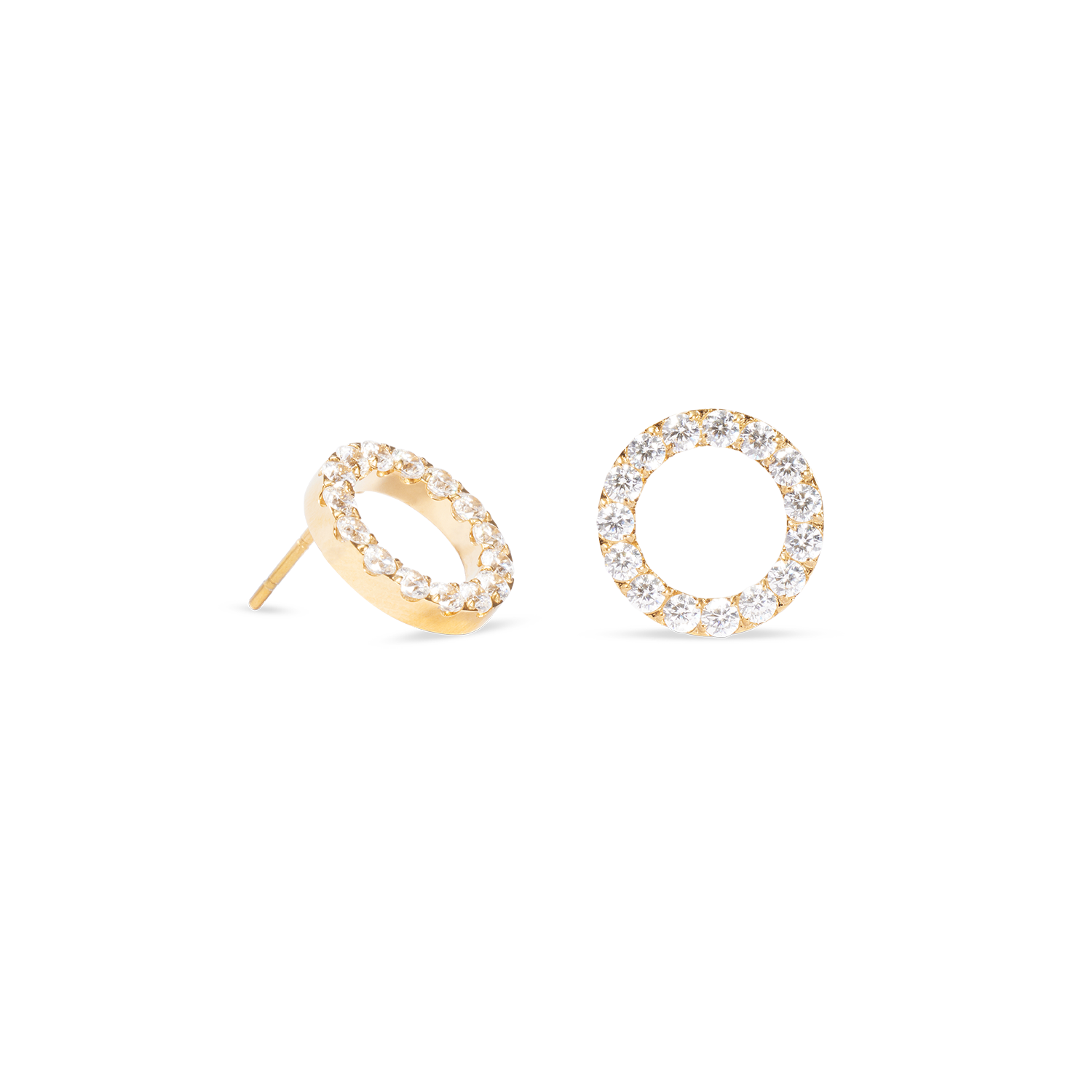 coeur-de-lion-ohrringe-sparkling-circle-gold-kristall image 2