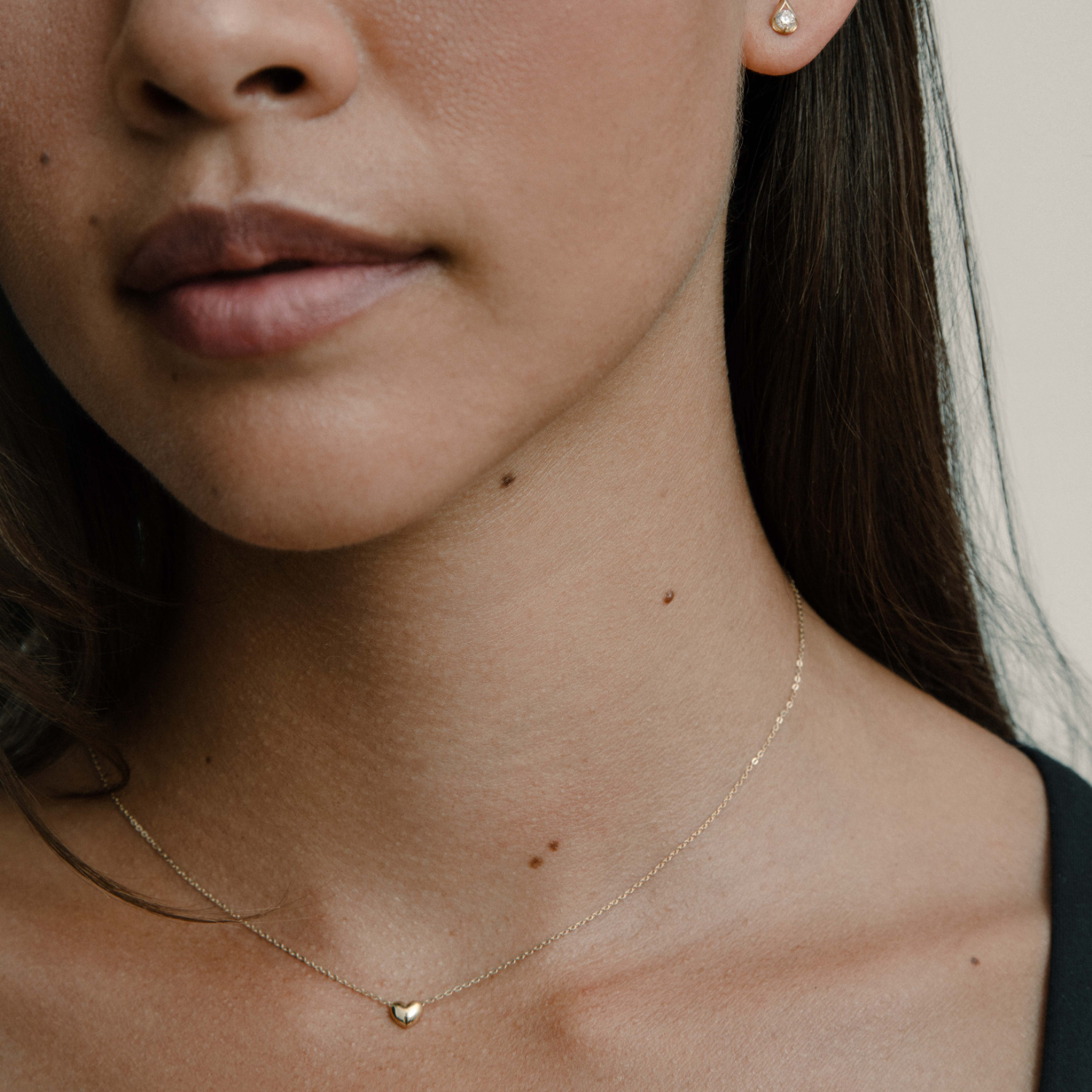 xenox-fine-heart-halskette-585-gelbgold-mit-herzanh-nger image 3