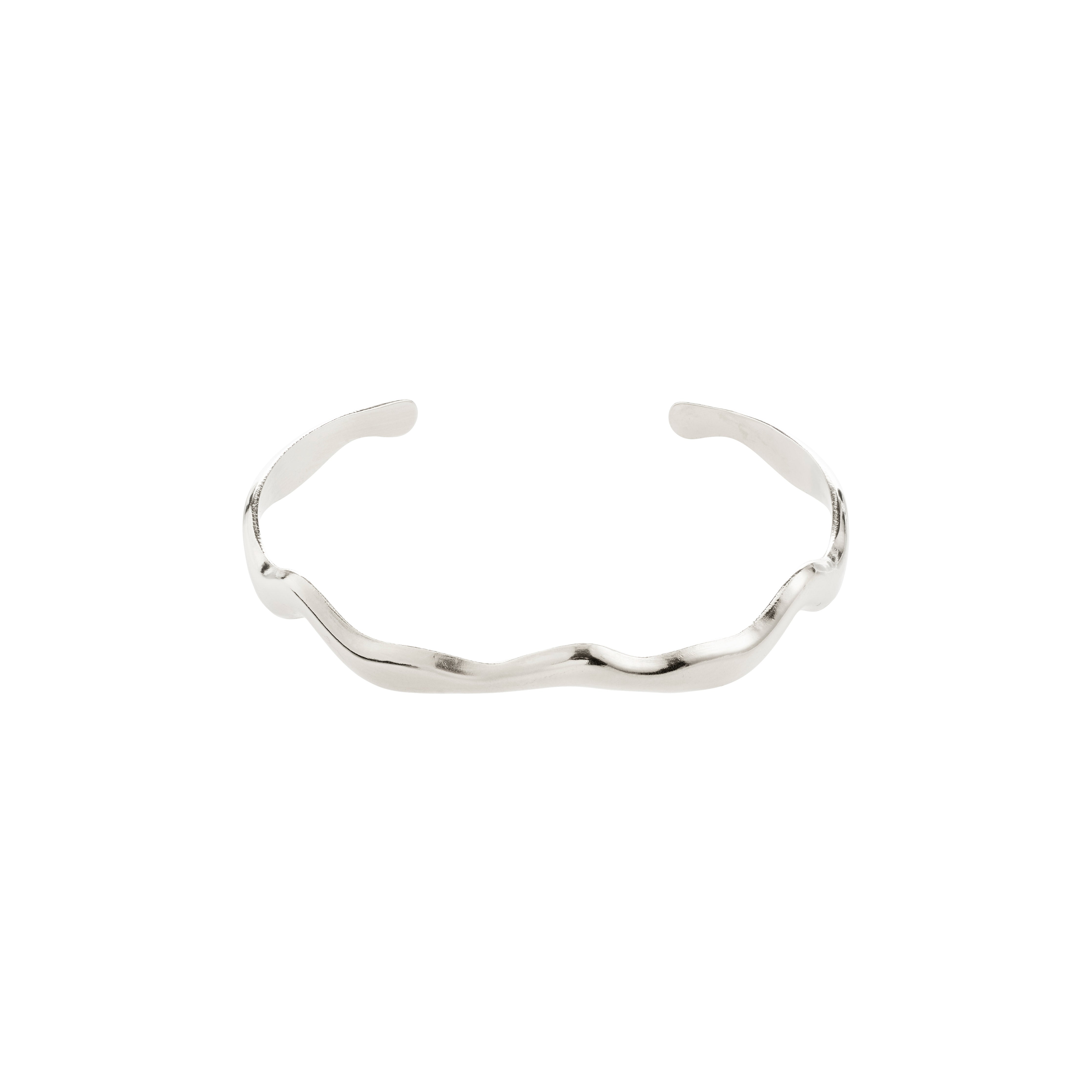 pilgrim-aiko-armreif-versilbert-wellig-17-cm image 1