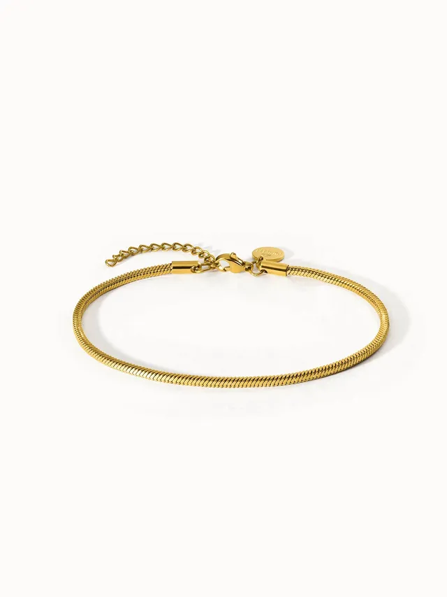 purelei-flare-fu-kettchen-snake-chain-verstellbar-21-25-cm image 1