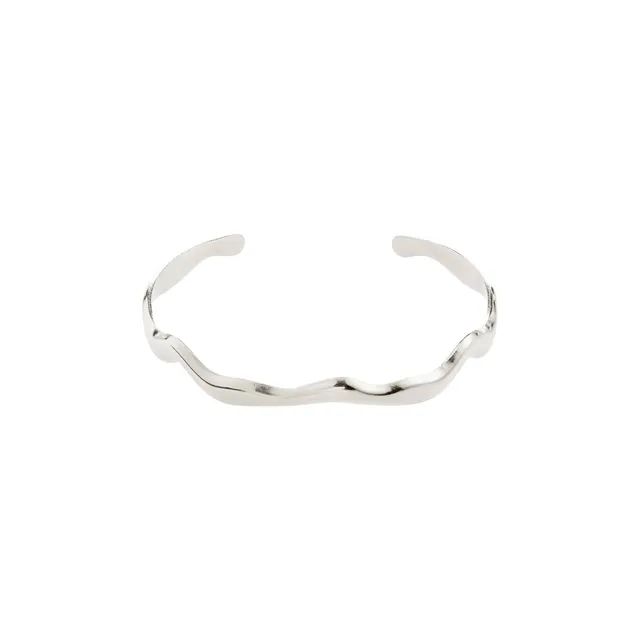 pilgrim-aiko-armreif-versilbert-wellig-17-cm image 1