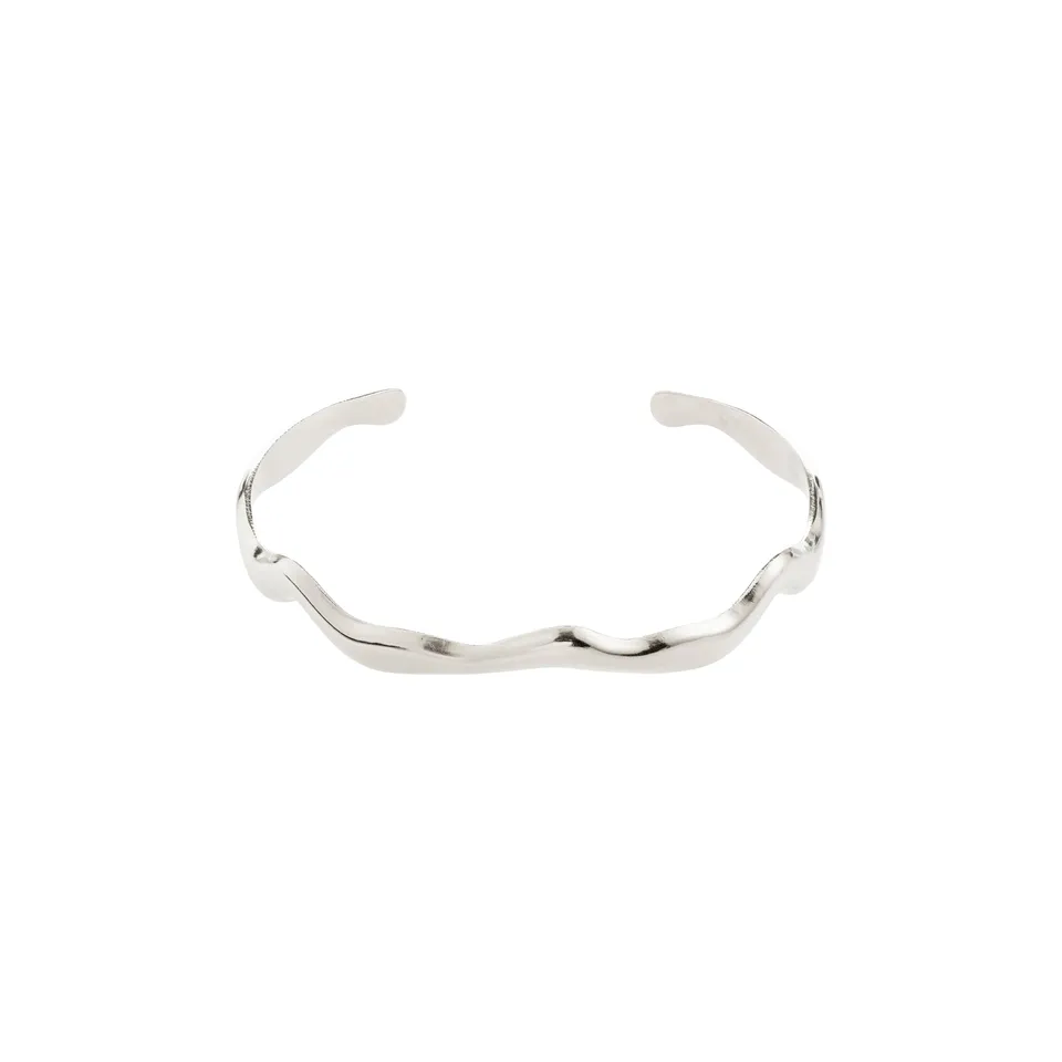 pilgrim-aiko-armreif-versilbert-wellig-17-cm image 1