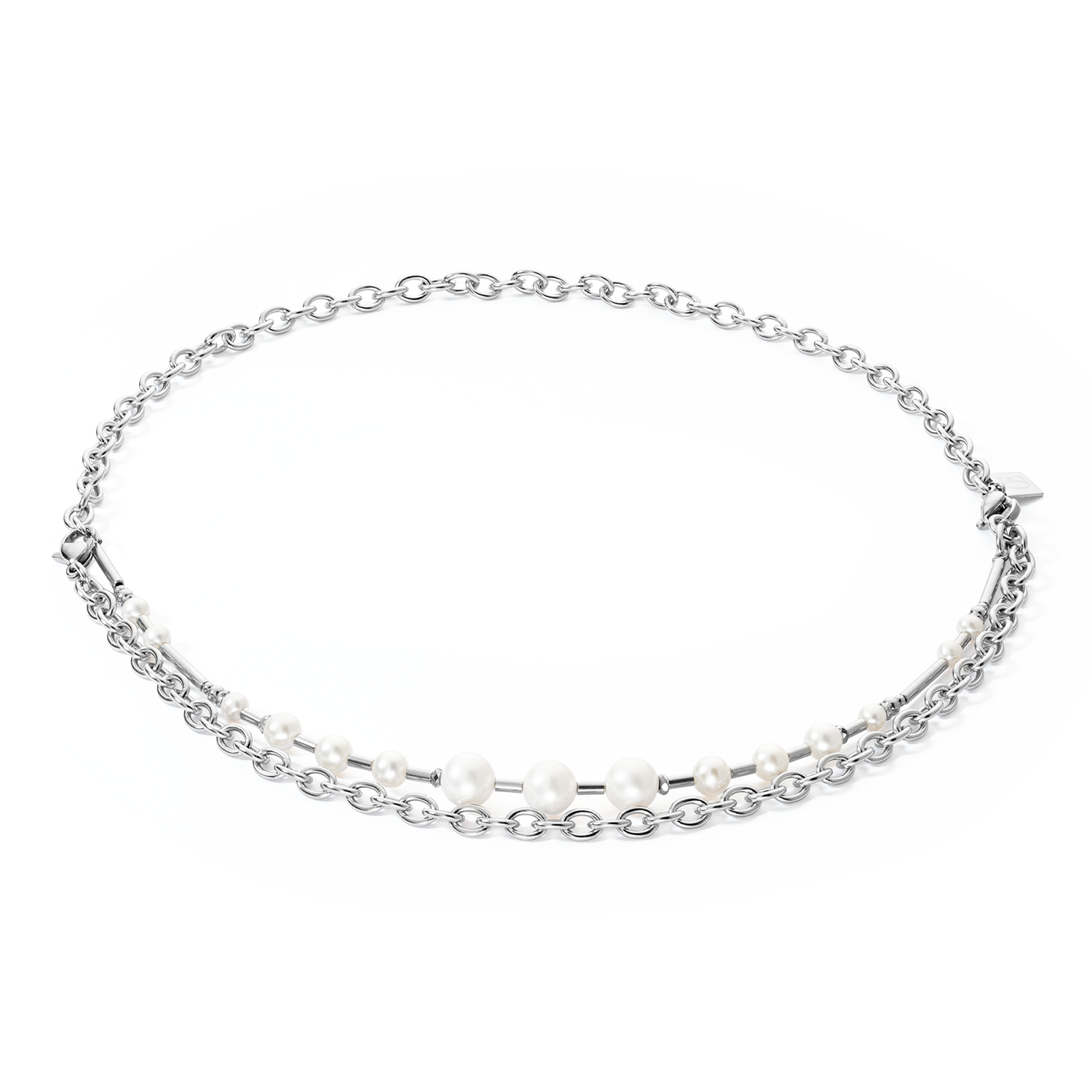 coeur-de-lion-s-wasserperlen-chain-halskette-multiwear-silber image 1