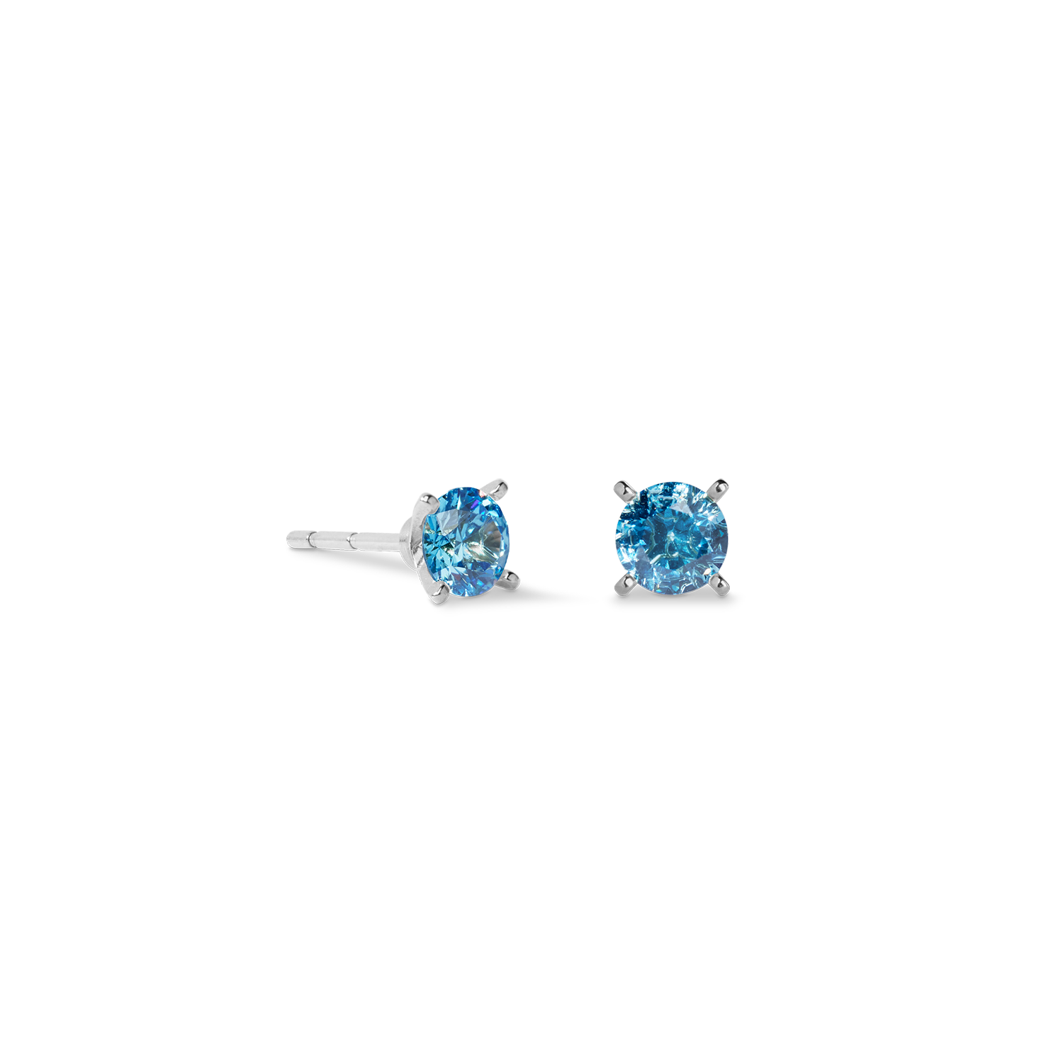 coeur-de-lion-ohrstecker-glam-dot-5-mm-silber-blau image 1