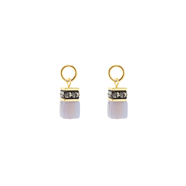 coeur-de-lion-ear-me-up-charm-geocube-gold-grau image 1