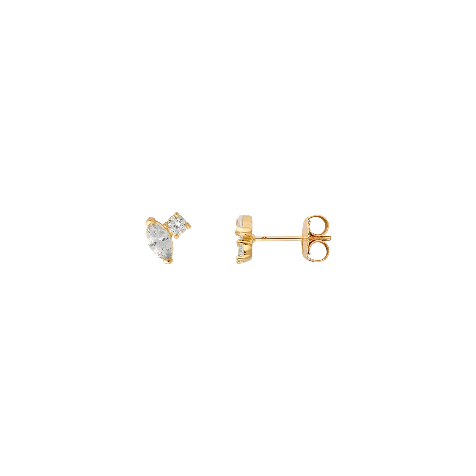 xenox-fine-elara-ohrringe-585-gelbgold-mit-zirkonia-im-navette-schliff image 1