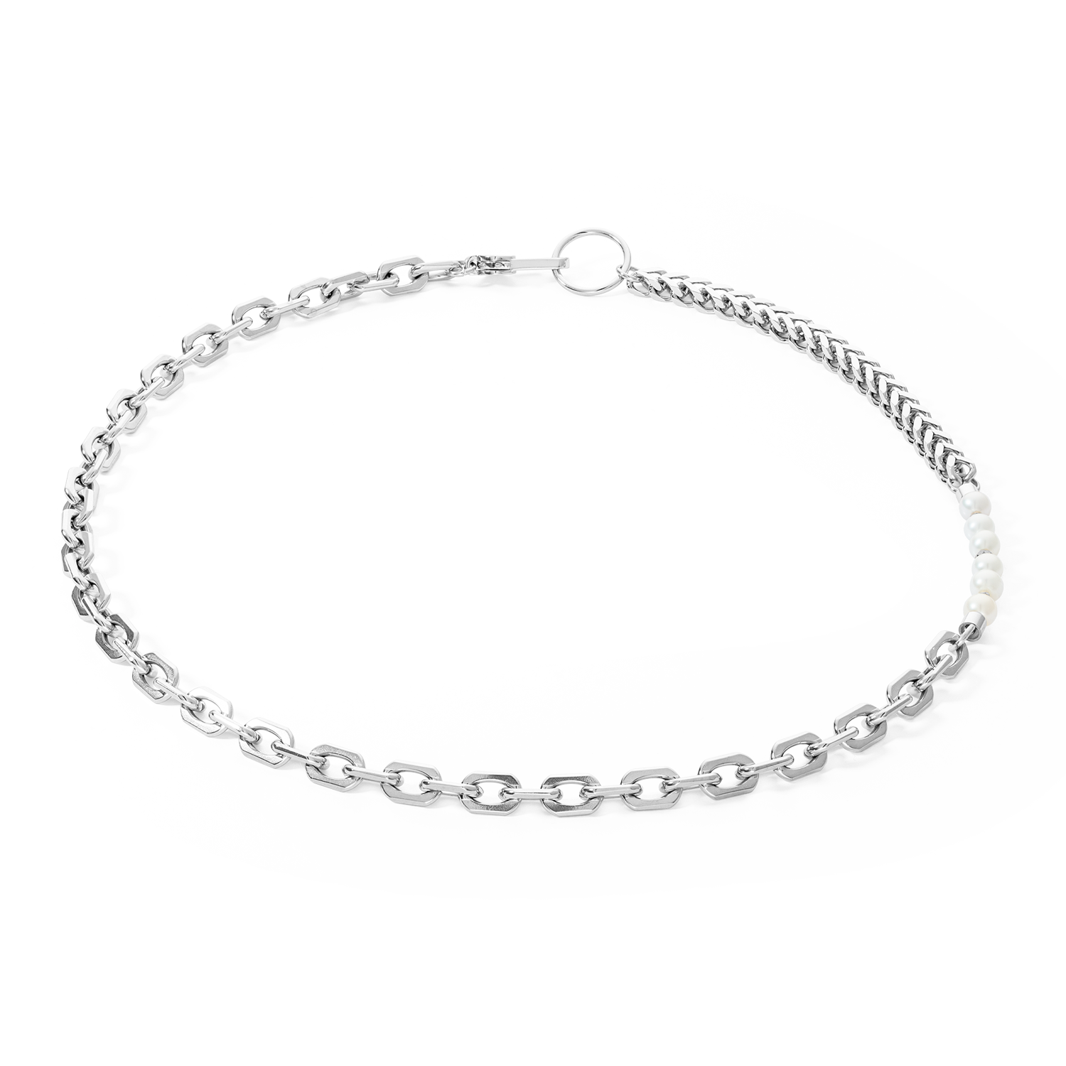 coeur-de-lion-trinity-halskette-silber-f-r-herren image 1