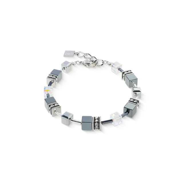 coeur-de-lion-geocube-armband-platinum-silber-grau image 1