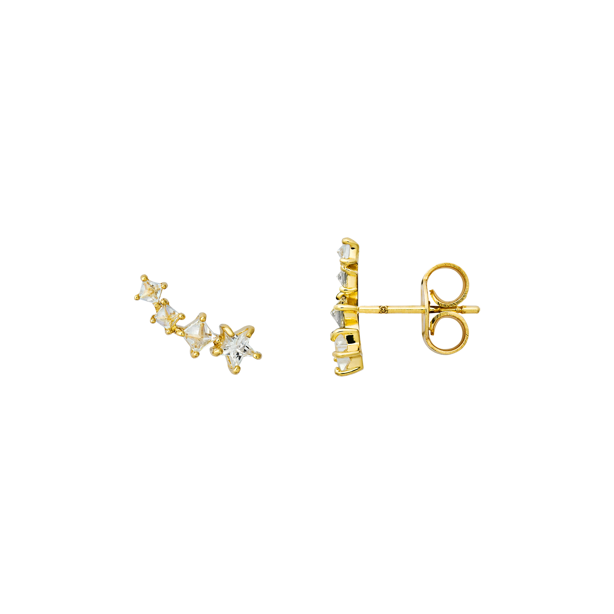 xenox-fine-ohrringe-585-gelbgold-mit-zirkonia-linie-xg14k6084g image 1