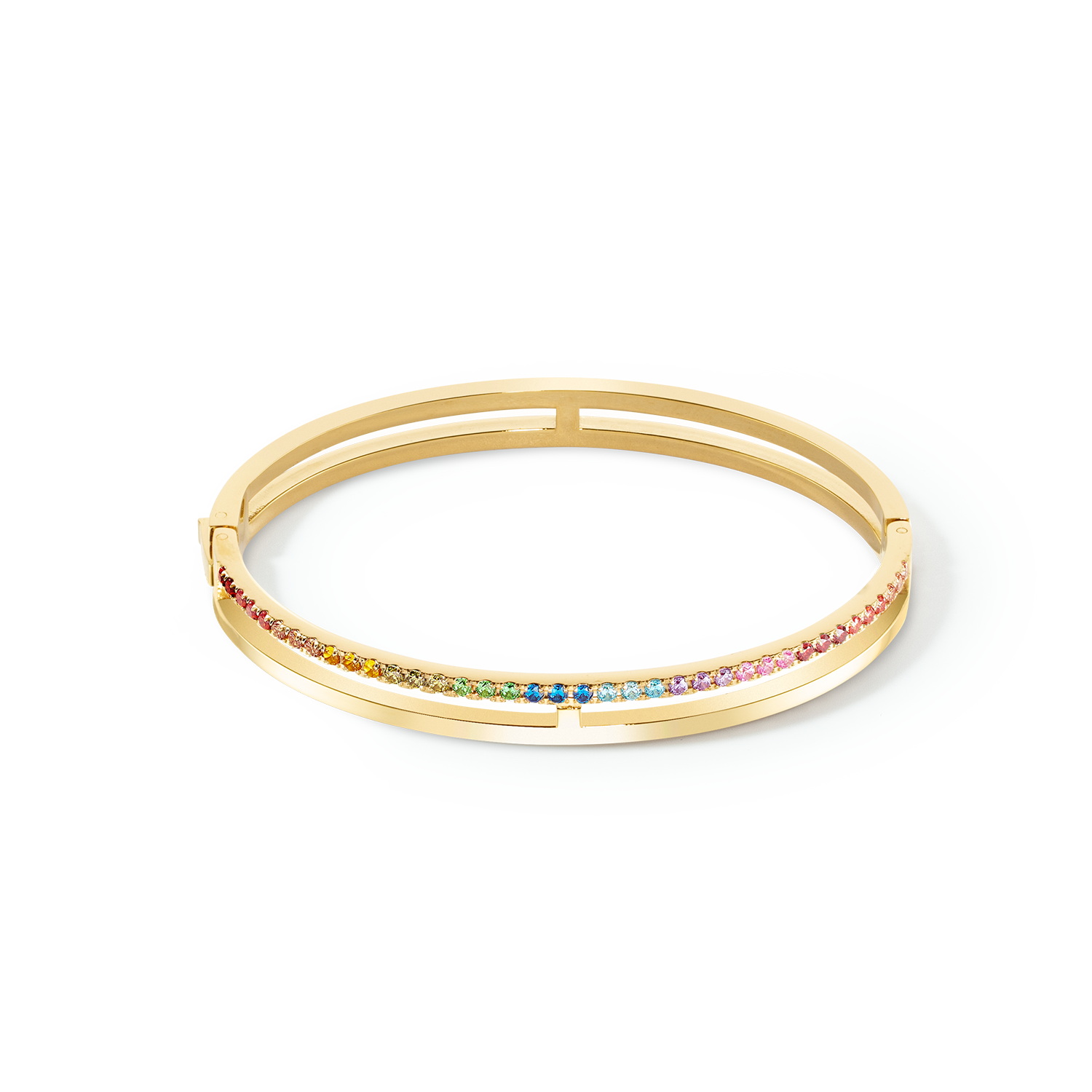 coeur-de-lion-eternal-unity-armreif-gold-rainbow-zirkonia image 1