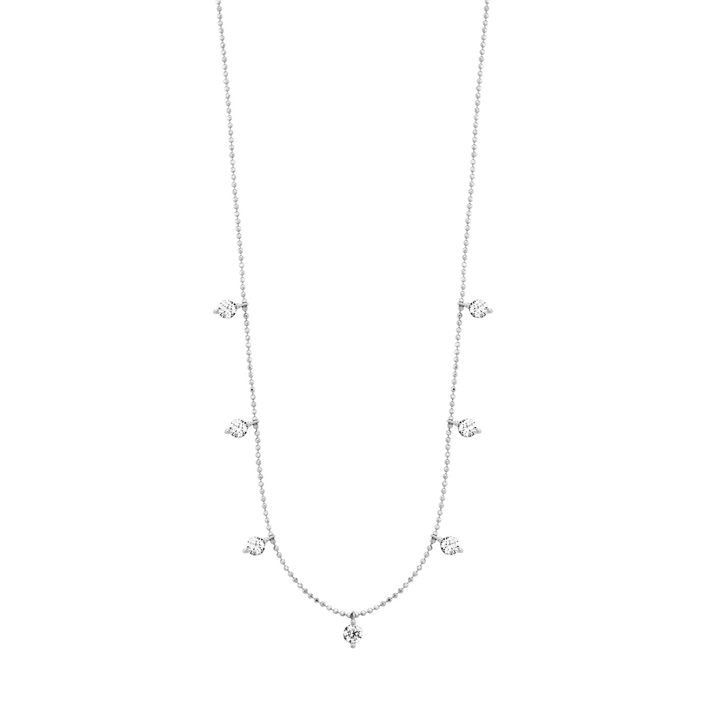 julie-julsen-hanging-crystal-kette-silber-925-rhodiniert-mit-7-zirkonia-43-5-cm image 3