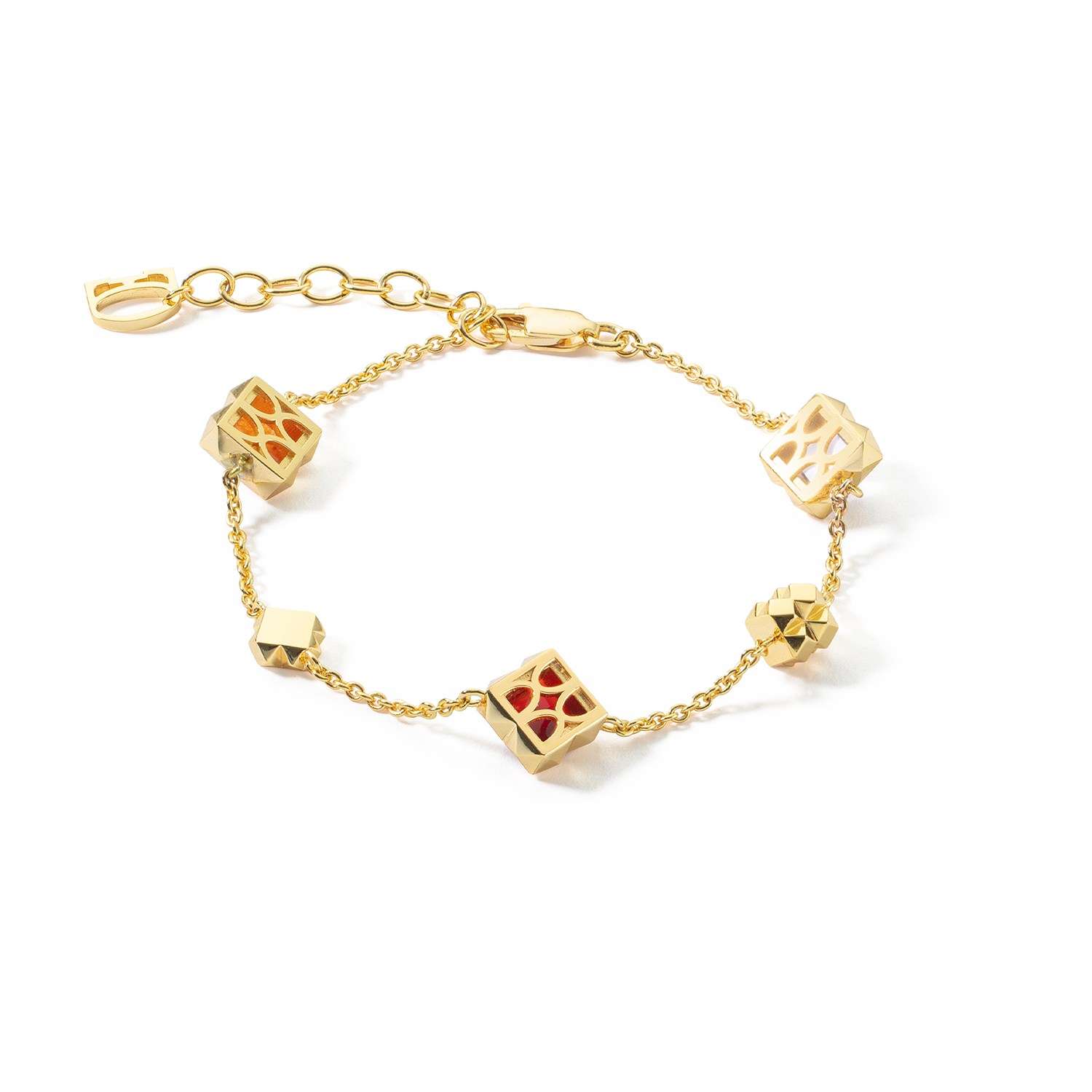 coeur-de-lion-station-collection-armband-fine-edition-gold-rot image 4