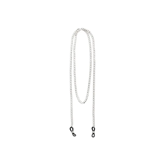 pilgrim-aja-brillenband-panzerkette-versilbert-85-cm image 1