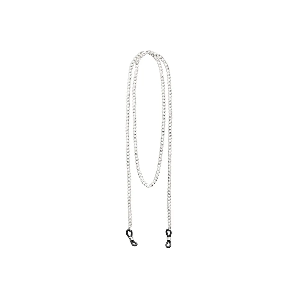 pilgrim-aja-brillenband-panzerkette-versilbert-85-cm image 1