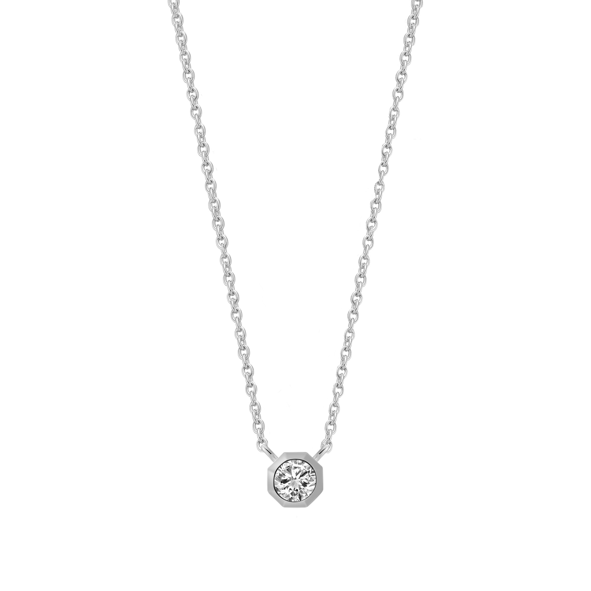 xenox-pure-essentials-halskette-925-sterlingsilber-rhodiniert-mit-zirkonia-3 image 1