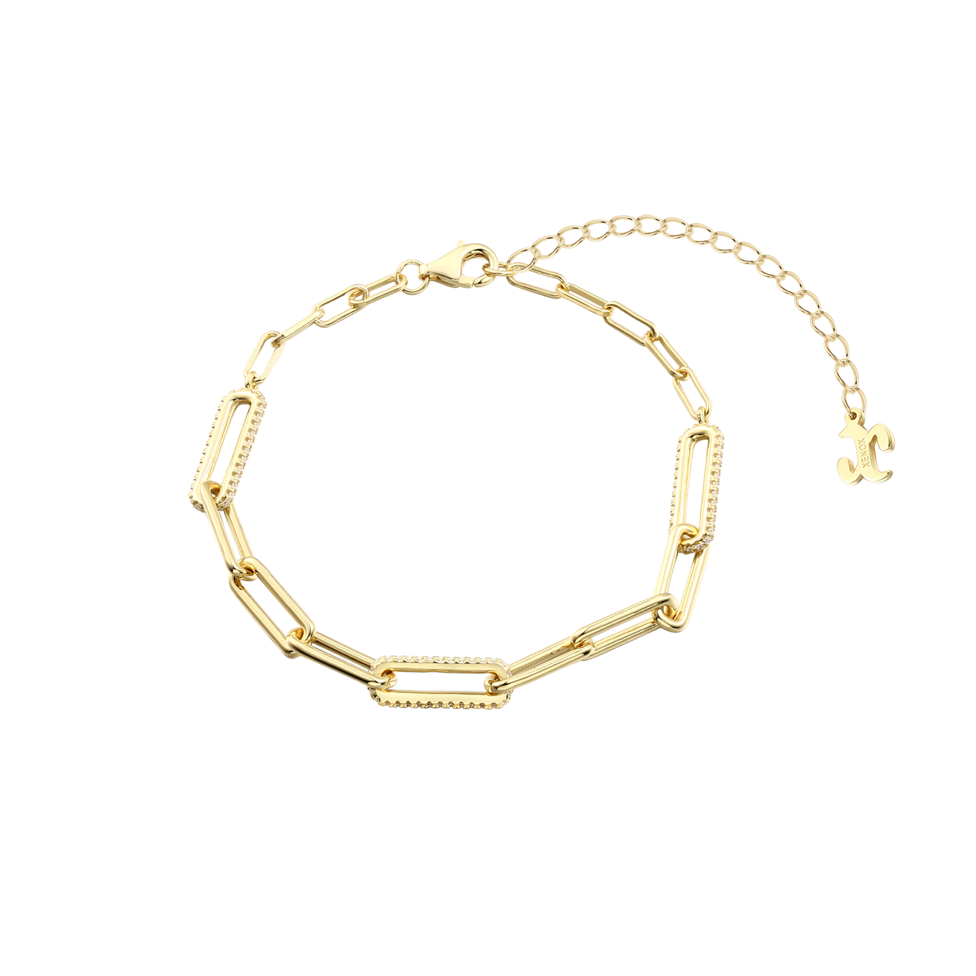 xenox-curve-armband-925-sterlingsilber-rhodiniert-mit-zirkonia image 2