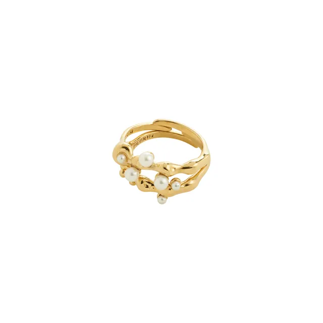 pilgrim-hadley-ringset-2-in-1-goldplattiert-verstellbar image 1