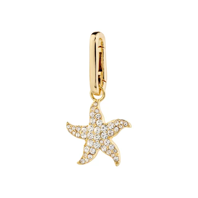 pilgrim-charm-seestern-anh-nger-vergoldet-mit-kristallen image 1