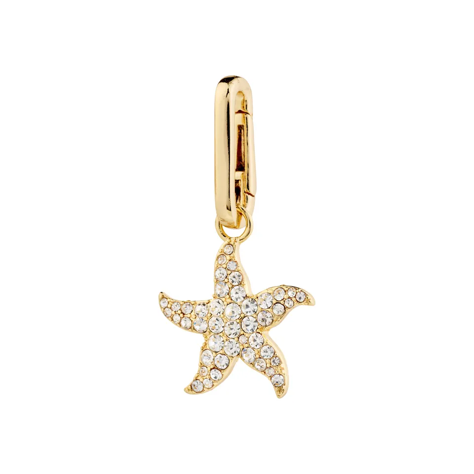 pilgrim-charm-seestern-anh-nger-vergoldet-mit-kristallen image 1