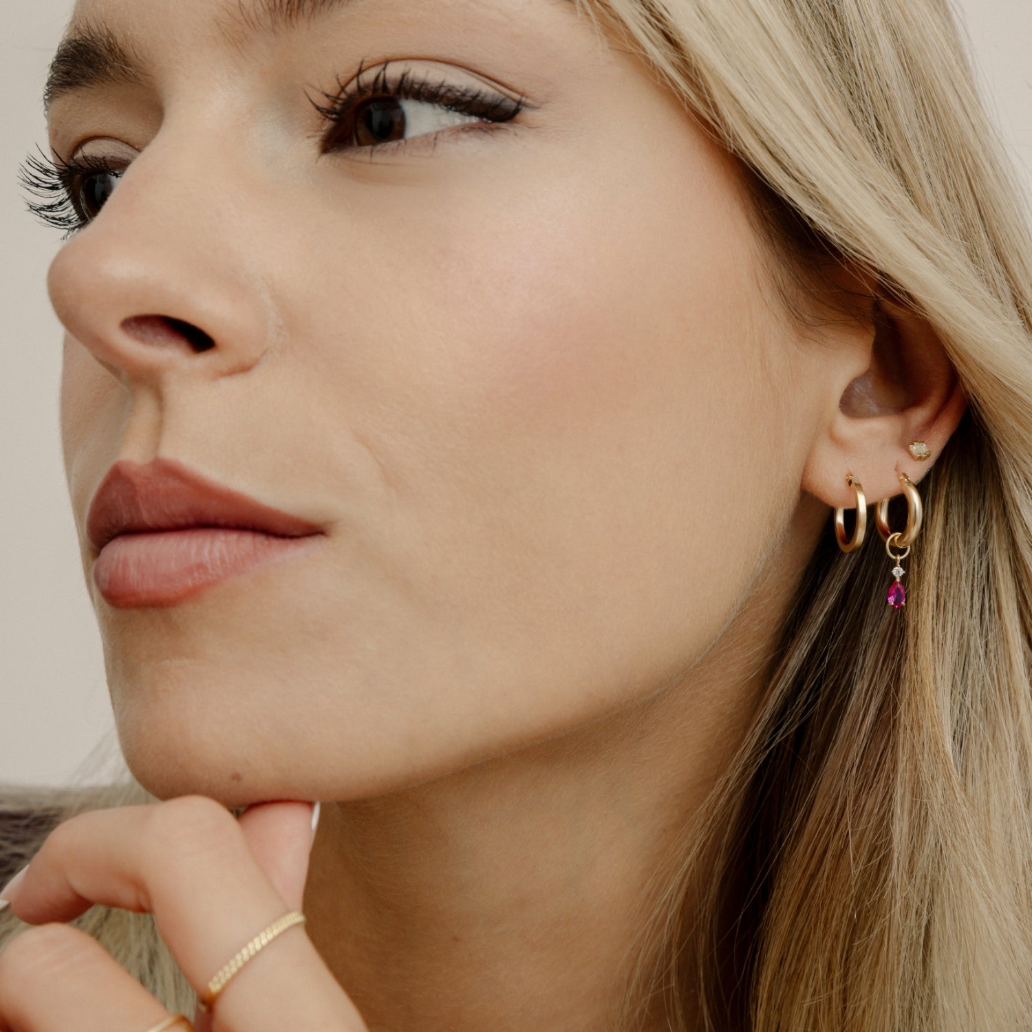 xenox-fine-mila-ohrring-anh-nger-585-gelbgold-mit-zirkonia image 3
