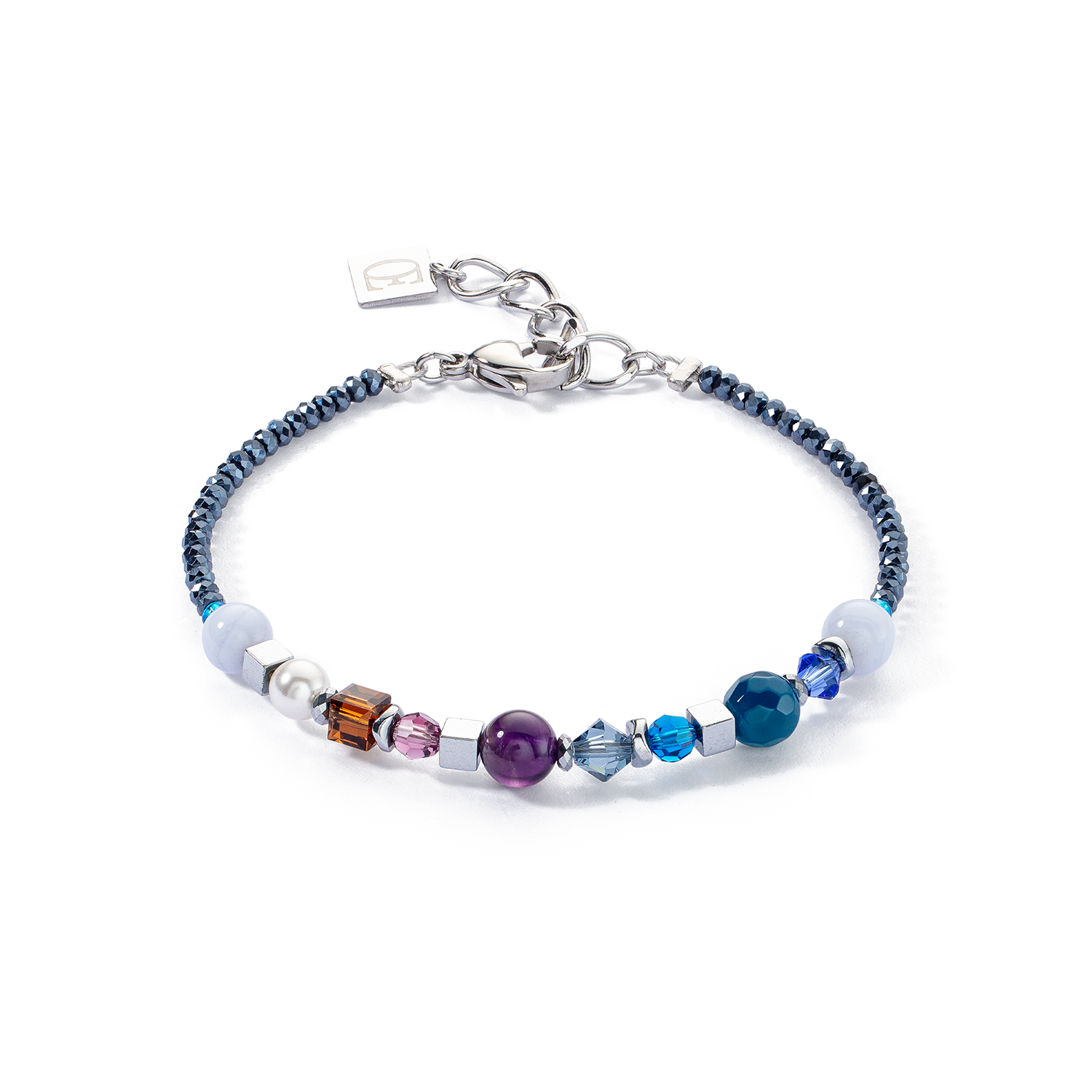 coeur-de-lion-festive-spheres-armband-silber-royal image 1
