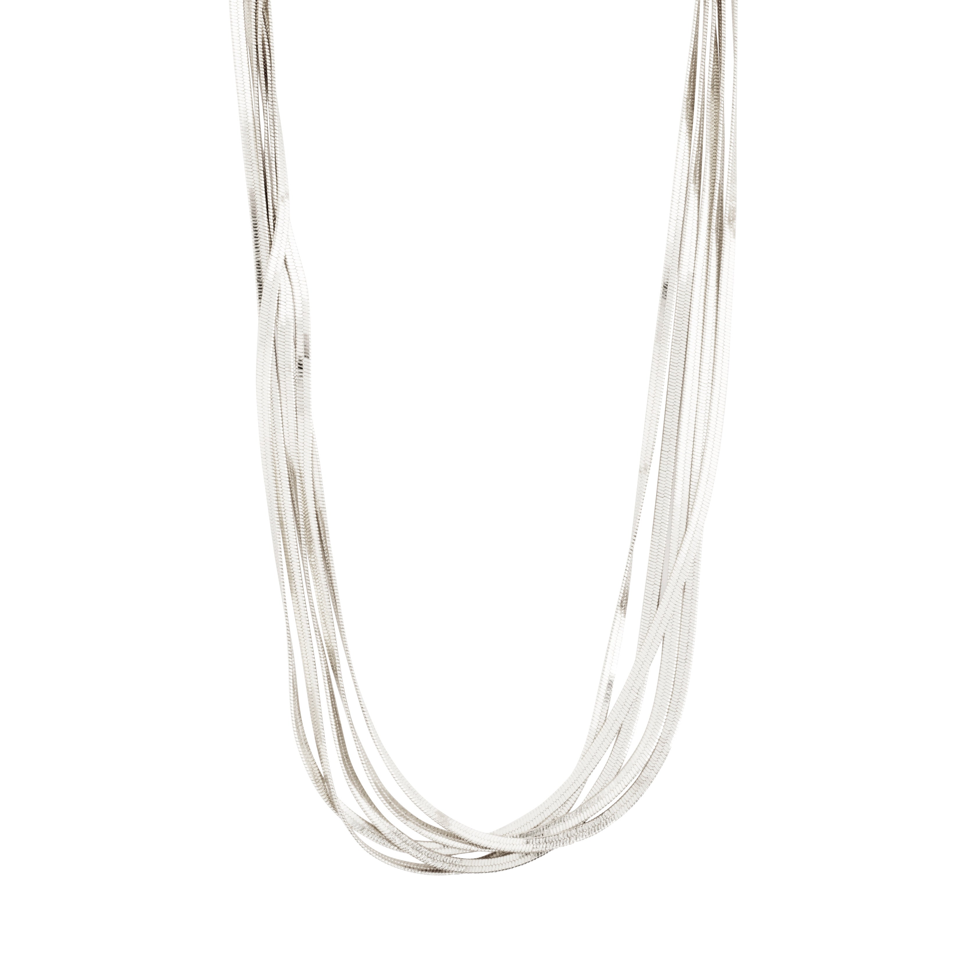 pilgrim-kira-halskette-versilbert-5-reihig-schlangenkette image 1