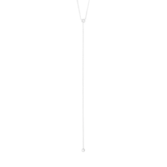 pilgrim-lumi-y-kette-versilbert-mit-kristallen-42-cm image 1