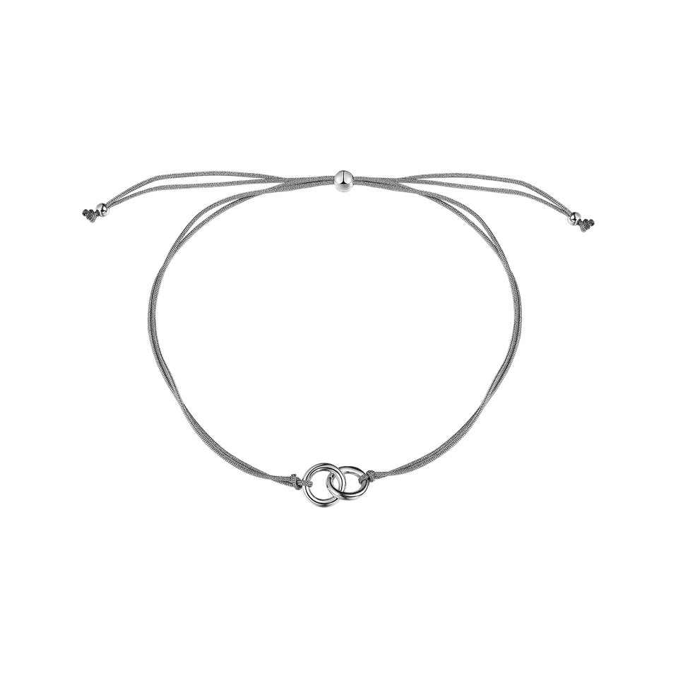 xenox-happy-armband-925-sterlingsilber-rhodiniert-mit-nylonband image 1