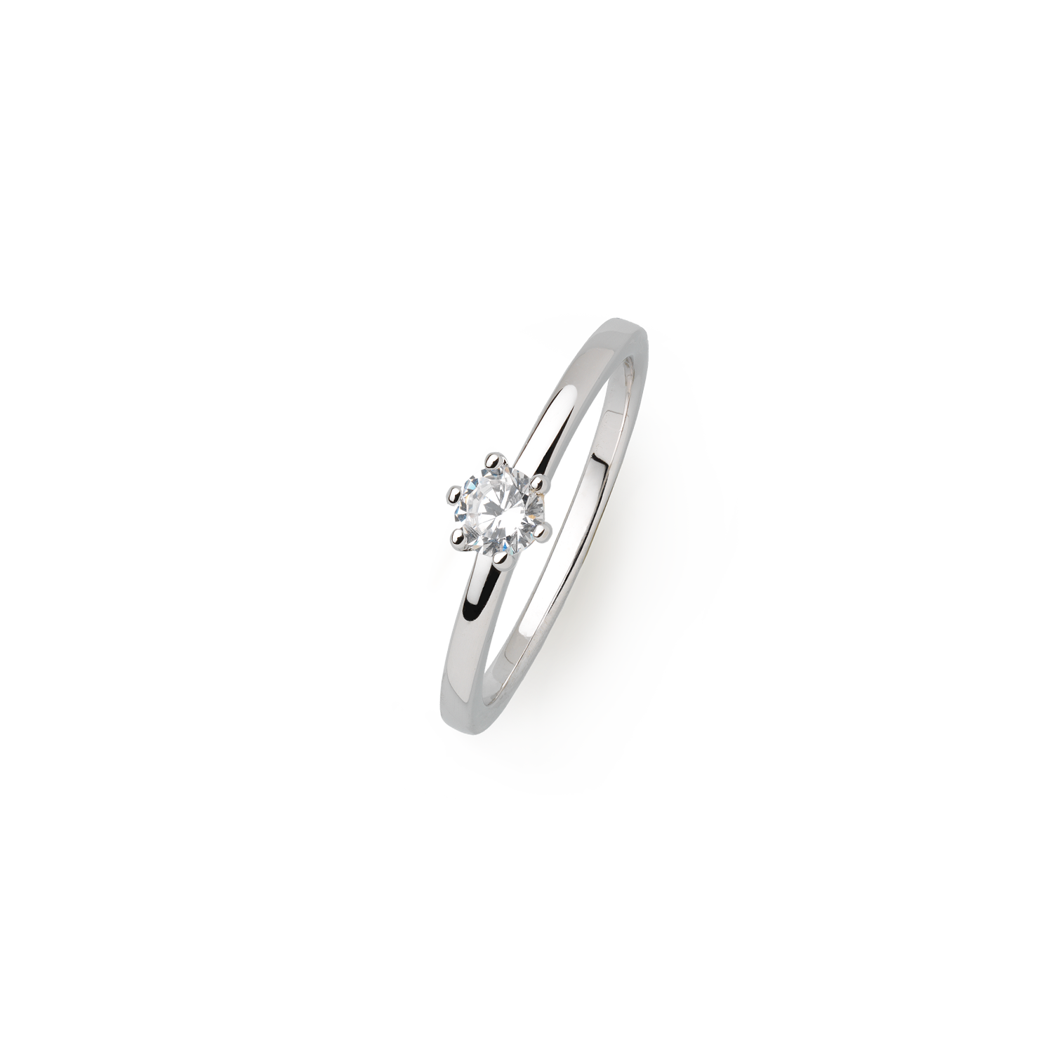 xenox-krappe-ring-925-sterlingsilber-rhodiniert-mit-zirkonia-xs7383-48 image 1