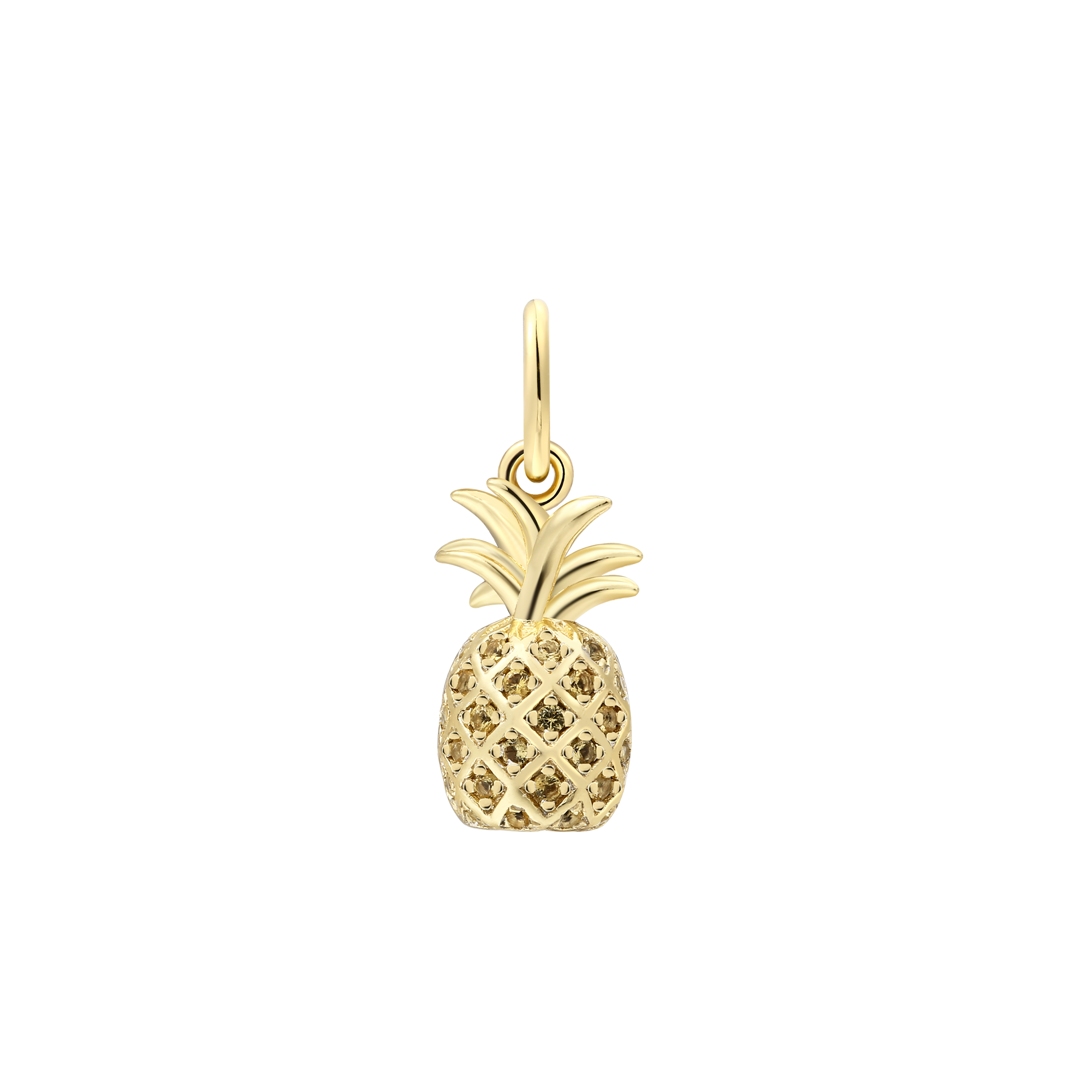 xenox-ananas-charm-925-sterlingsilber-18k-vergoldung image 1