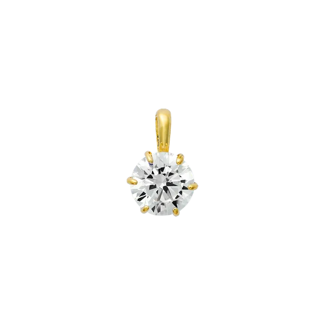 xenox-fine-krappe-maxi-anh-nger-xg14k0196g-585-gelbgold-mit-zirkonia-6-mm image 1