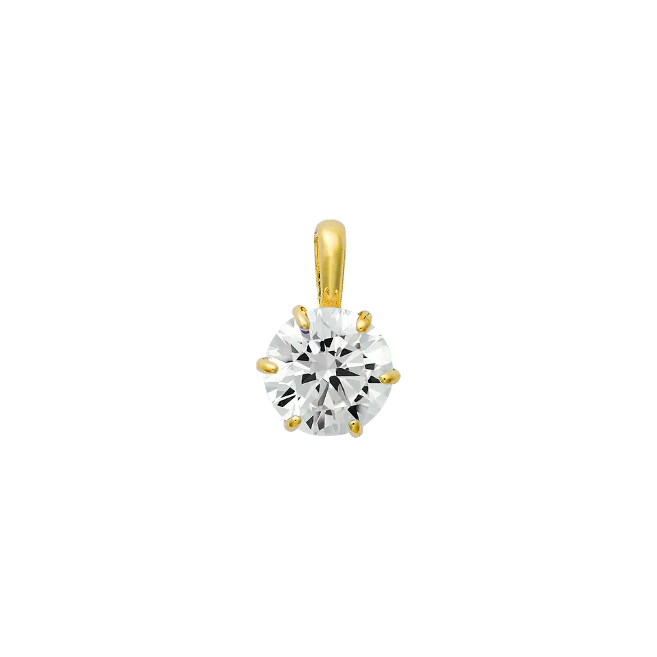 xenox-fine-krappe-maxi-anh-nger-xg14k0196g-585-gelbgold-mit-zirkonia-6-mm image 1