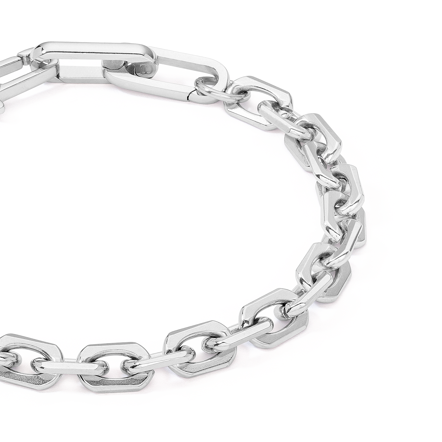 coeur-de-lion-unisex-armband-link-chain-silber-edelstahl-19-22-cm image 2