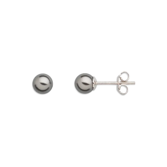 xenox-pearl-ohrringe-925-sterlingsilber-mit-schwarzer-perle image 1