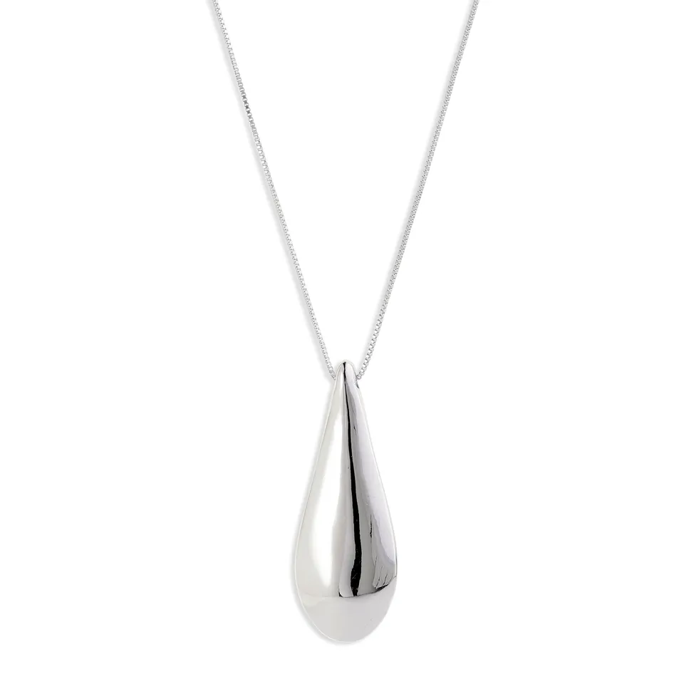 pilgrim-alma-halskette-versilbert-mit-tropfen-anh-nger image 1