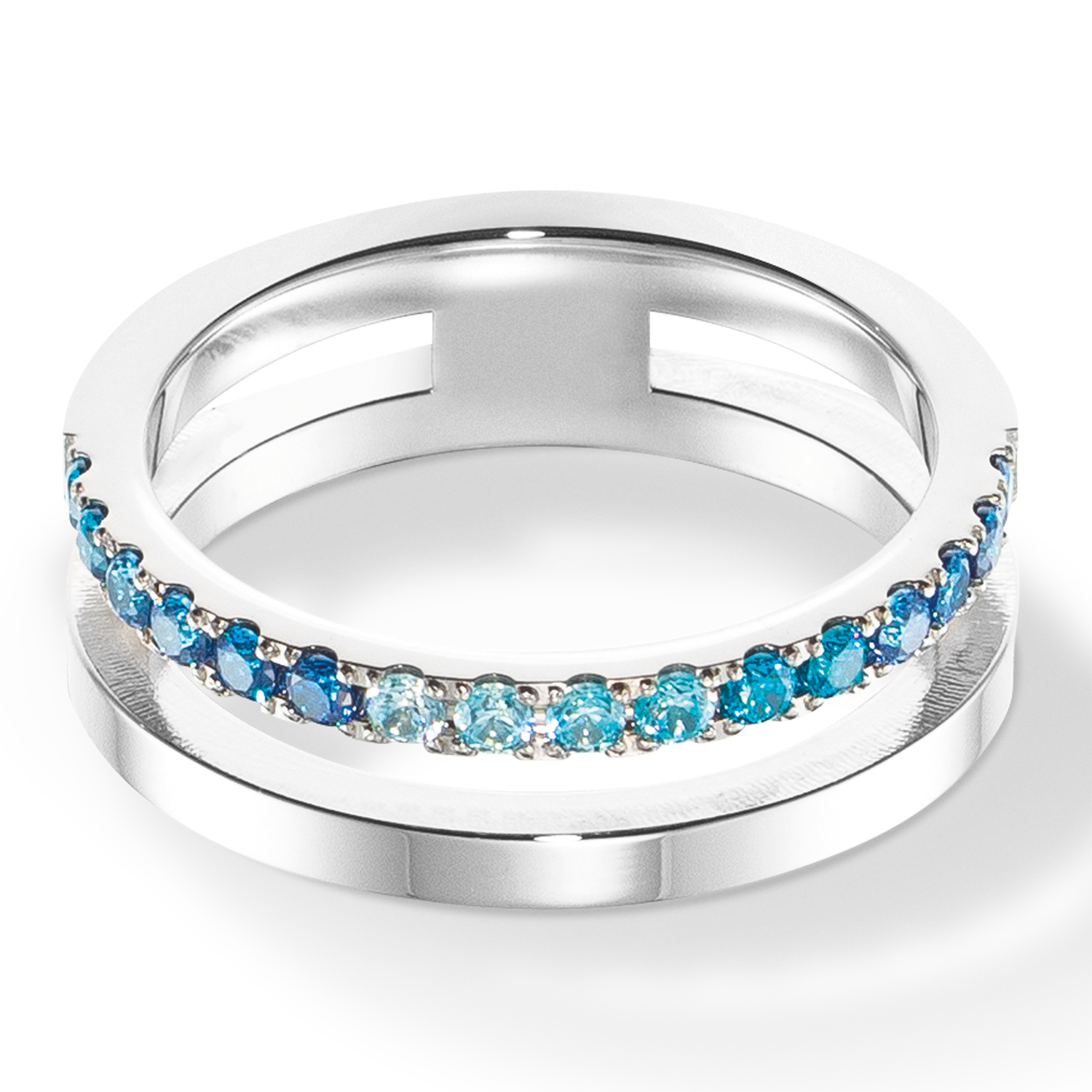 coeur-de-lion-eternal-unity-ring-silber-blau-zirkonia image 2