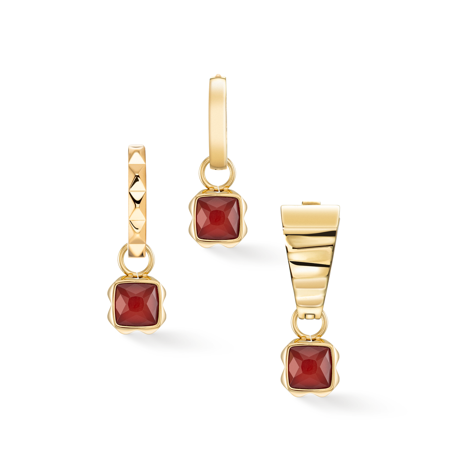 coeur-de-lion-birthstone-januar-charm-roter-achat-gold image 3