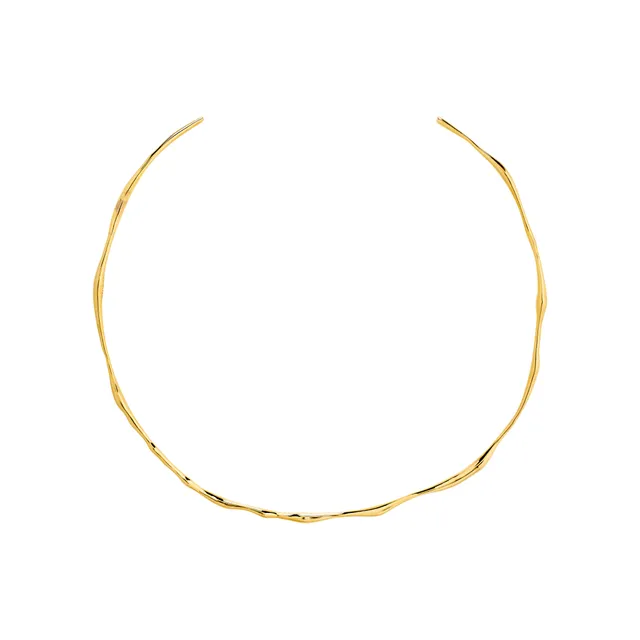 pilgrim-x-dea-pave-cuff-necklace-choker-18k-vergoldet-recycled-silber image 1