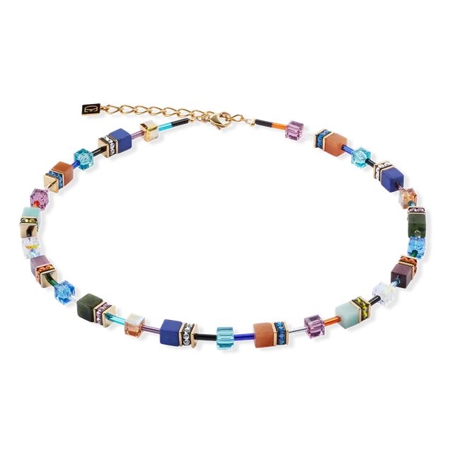 coeur-de-lion-geocube-iconic-precious-halskette-multicolor-motion-gold image 1